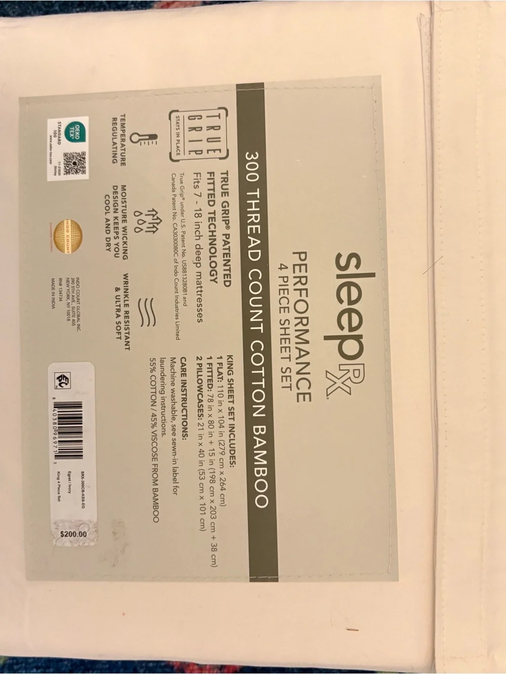 Performance 4-Piece Sheet Set - Ivory
